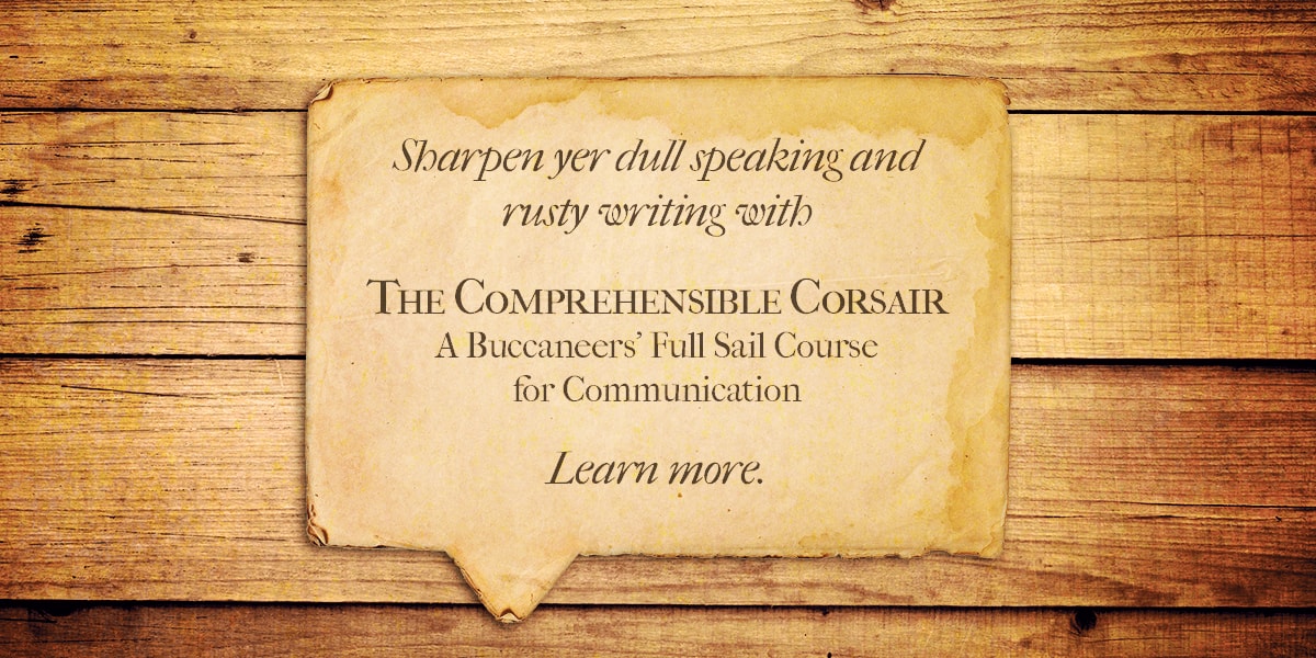 A bland, but clearly written advertisement for a pirate communication course.